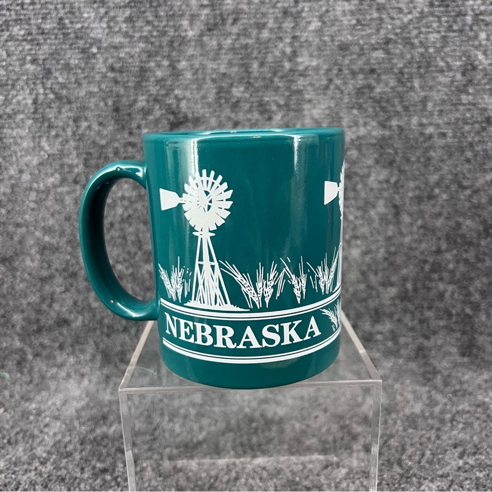 Linyi Nebraska Green Mug Cup Windmill Wheat